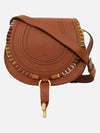 Marcie Small Saddle Shoulder Bag Tan - CHLOE - BALAAN.