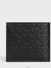 Triomphe Embossed Calfskin Half Wallet Black - CELINE - BALAAN 5