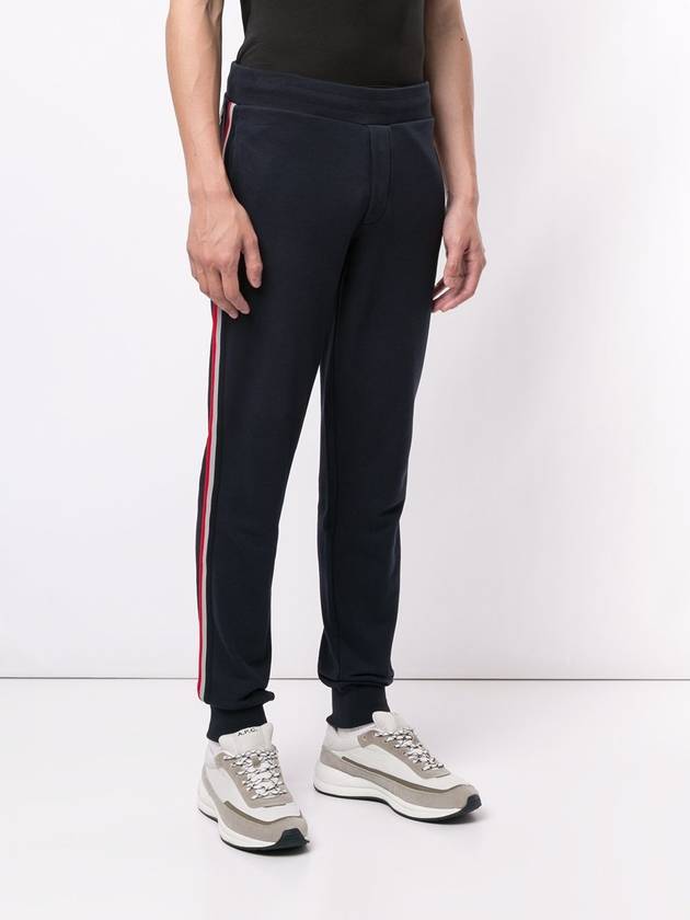 Men's Side Stripe Track Pants Navy - MONCLER - BALAAN.