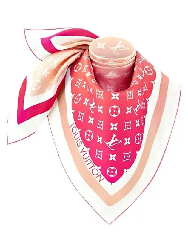 Sunrise Aquarelle Square 90 Scarf Pink - LOUIS VUITTON - BALAAN 3