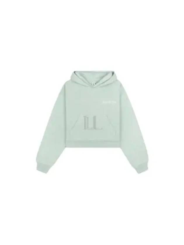 Cropped Cotton Hoodie Mint - SPORTY & RICH - BALAAN 2