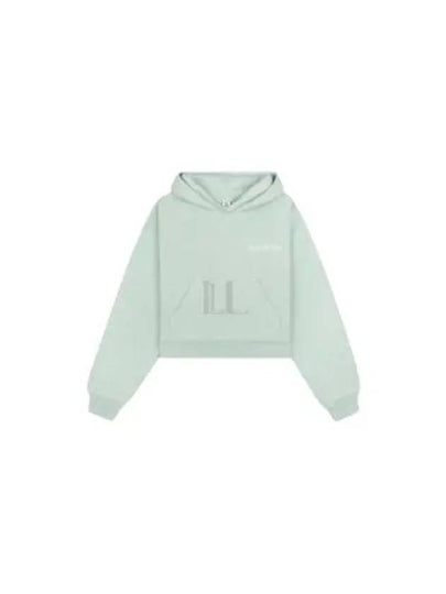 Cropped Cotton Hoodie Mint - SPORTY & RICH - BALAAN 2