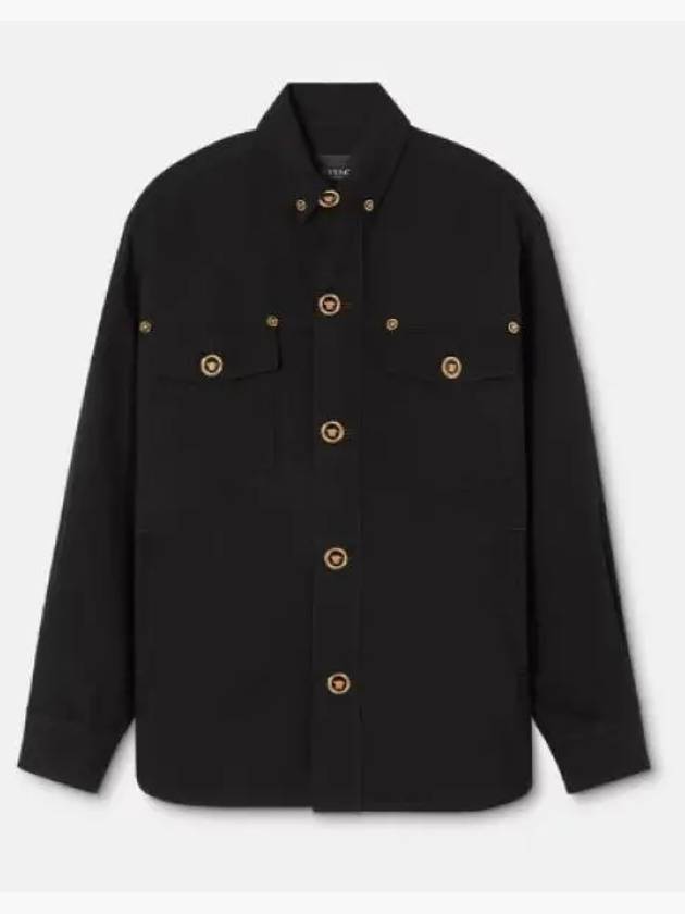 Men's Wool Blouson Jacket Black - VERSACE - BALAAN 2