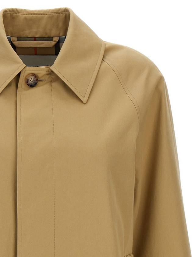 Gabardine Short Single Coat Flax - BURBERRY - BALAAN 4