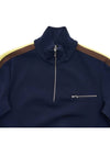 Quarter Zip Sweatshirt Navy - TORY BURCH - BALAAN 4