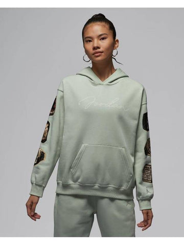 Jordan Brooklyn Fleece Hoodie Green - NIKE - BALAAN 1