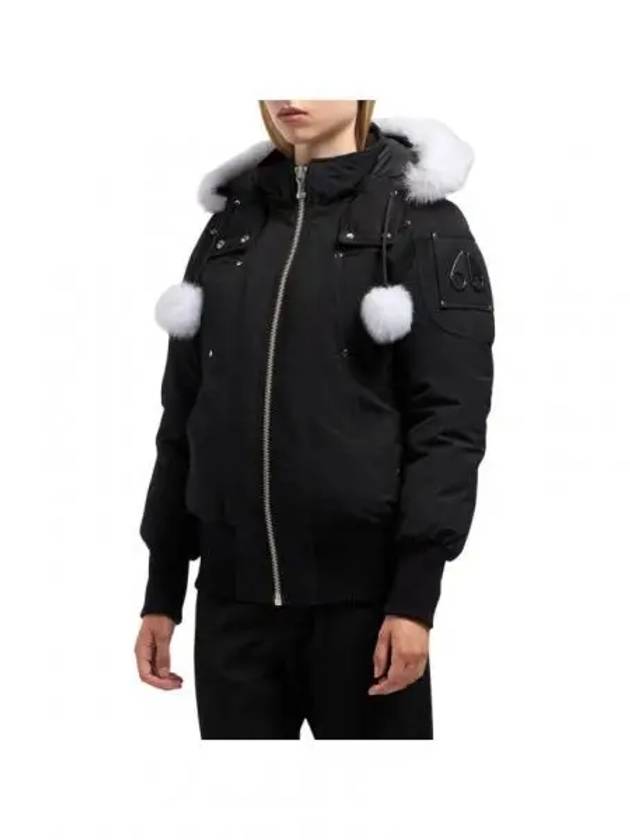 Orginal Debbie Shearling Bomber Jacket Black - MOOSE KNUCKLES - BALAAN 2