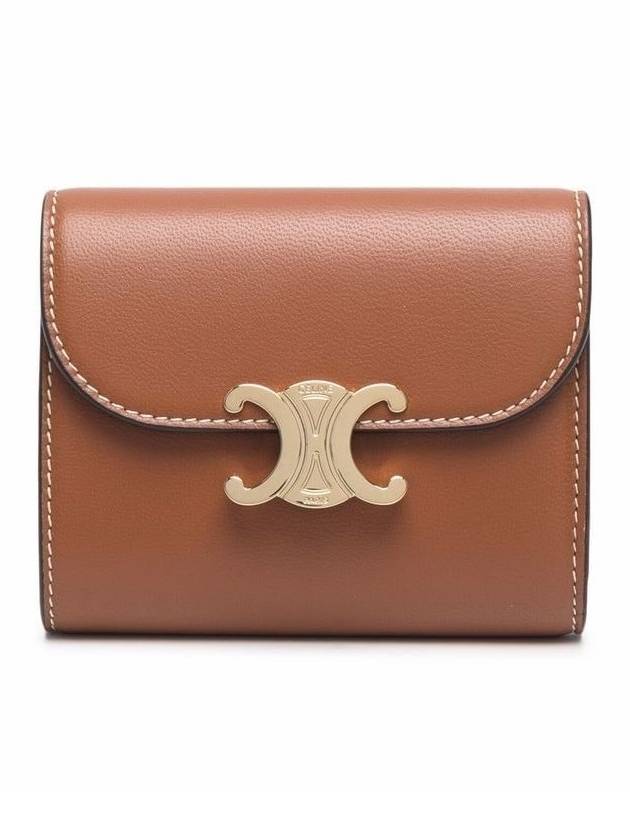 Triomphe Small Half Wallet Tan - CELINE - BALAAN 2