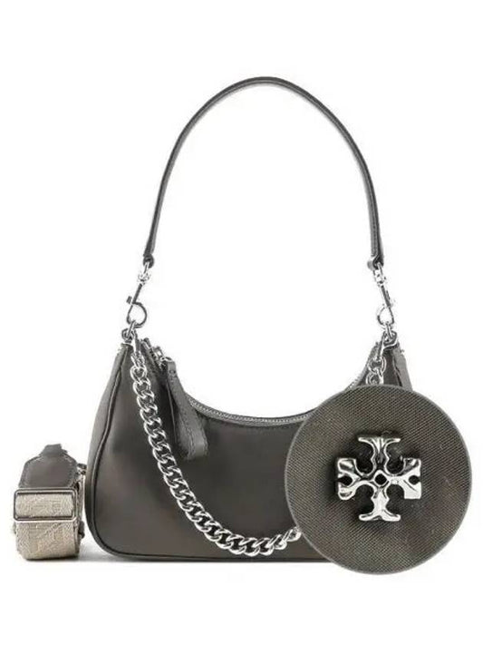 Mercer Nylon Chain Small Shoulder Bag Gabro - TORY BURCH - BALAAN 2