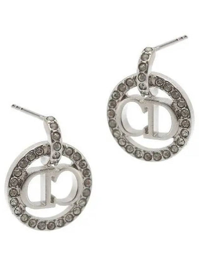 Claire D Rune Crystal Earrings Silver - DIOR - BALAAN 2