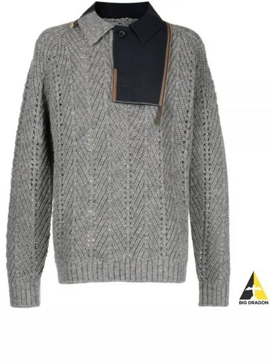 23WCM N05303 A Pullover Gray - KOLOR - BALAAN 1