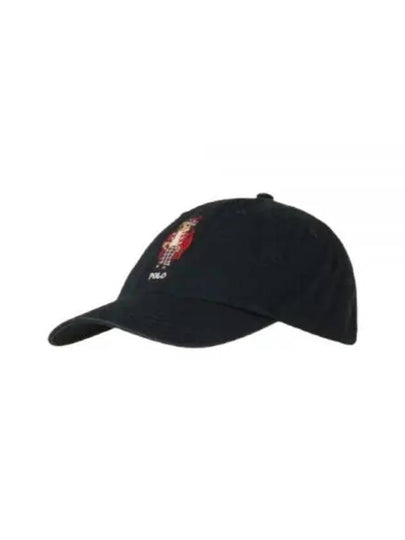 Polo Bear Embroidered Cap Black - POLO RALPH LAUREN - BALAAN 2