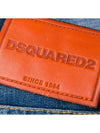 Men's Distressed Detail Paint Slim Fit Denim Jeans Blue - DSQUARED2 - BALAAN.