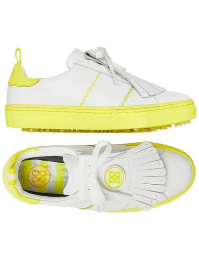 Contrast Accent Kiltie Durf Golf Spikeless Yellow White - G/FORE - BALAAN 2