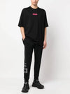 Lettering Oversized Short Sleeve T-Shirt Black - DSQUARED2 - BALAAN 3