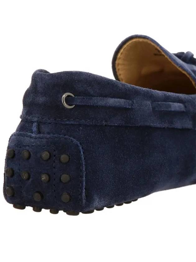 Men's Gommino Suede Driving Shoes Navy - TOD'S - BALAAN 5