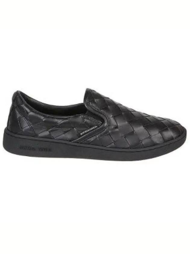 Sawyer Intrecciato Calfskin Slip-Ons Black - BOTTEGA VENETA - BALAAN 2