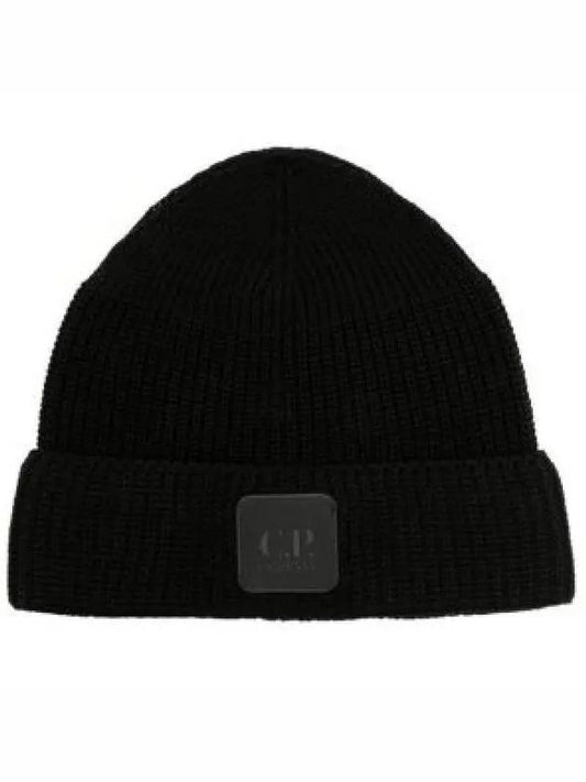 Metropolis Logo Beanie Black 16CLAC033A000727A999 1242084 - CP COMPANY - BALAAN 1