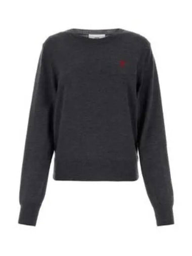 Red de Coeur Sweater FKS111 KN0025 055 920453 - AMI - BALAAN 1