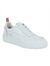 Men's Three Stripes Tab Basketball Low Top Sneakers White - THOM BROWNE - BALAAN 2