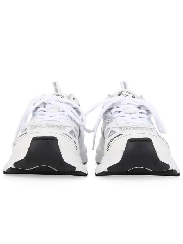 Men's Marathon Runner Low Top Sneakers White Silver - AXEL ARIGATO - BALAAN 4