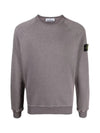 66060 Old Effect Sweatshirt Purple Gray - STONE ISLAND - BALAAN.