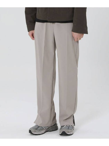 Wide Banding Slacks Light Beige - PEPPERSEASONING - BALAAN 1