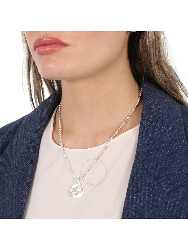 Interlocking G Necklace YBB479219001 Silver - GUCCI - BALAAN 3