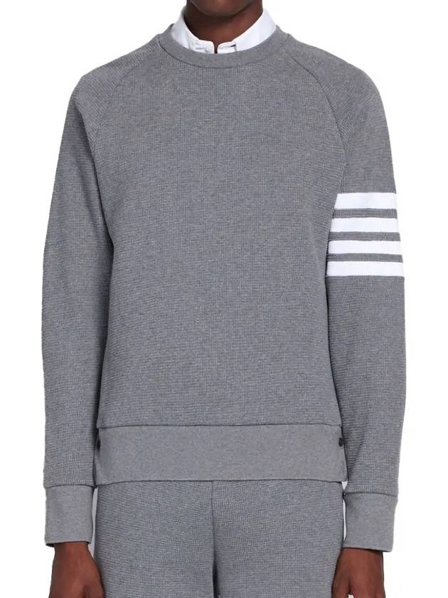 4 Bar Stripe Sweatshirt Grey - THOM BROWNE - BALAAN 4