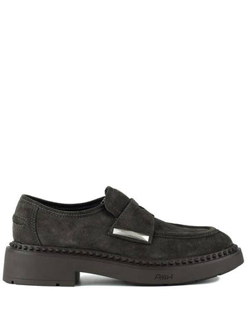 Ash Gray Suede Loafer - ASH - BALAAN 1