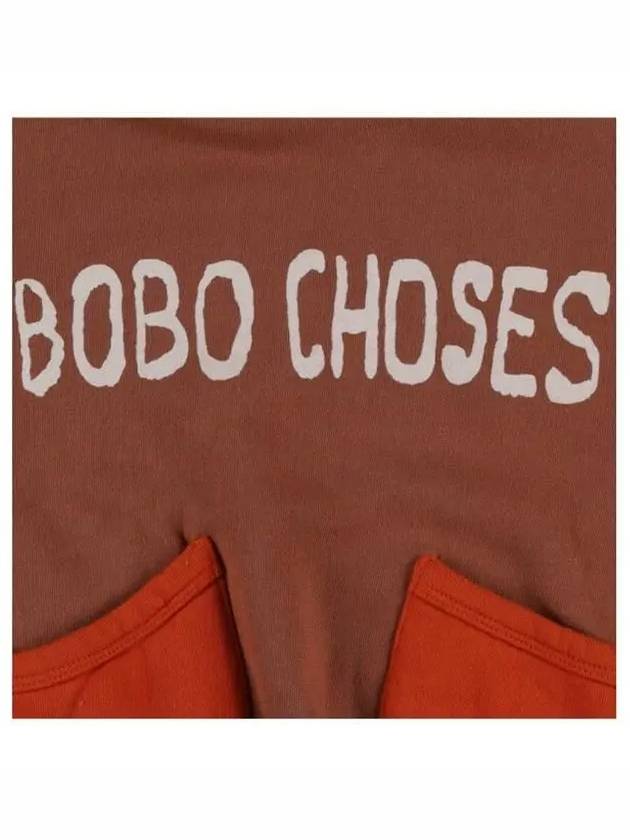 B224AC060 211 Logo Color Block Children s Hoodie - BOBO CHOSES - BALAAN 2