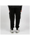 Mastodon Cut Cargo Pocket Cotton Track Pants Black - RICK OWENS - BALAAN 5