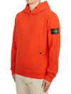 Garment Dyed Hoodie Lobster Red - STONE ISLAND - BALAAN 3