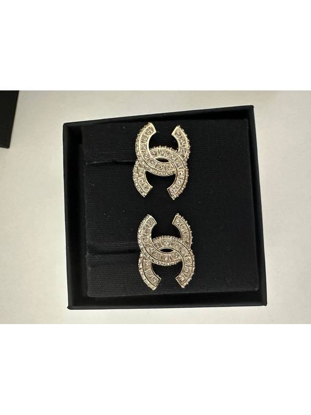 Metal Earrings Diamantes & Gold Crystal - CHANEL - BALAAN 6