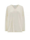 Freccia V-neck Cashmere Knit Top White - MAX MARA - BALAAN 2