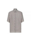 Oblique Short Sleeve Shirt Grey - DIOR - BALAAN 2