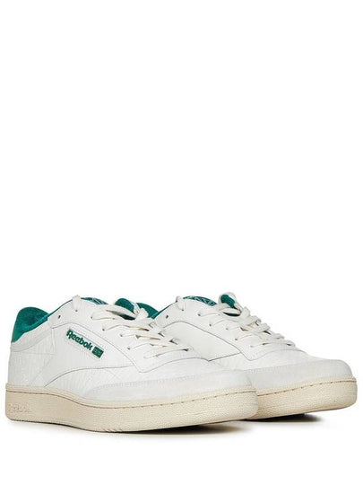 Reebok White And Green Leather Sneakers - REEBOK - BALAAN 2