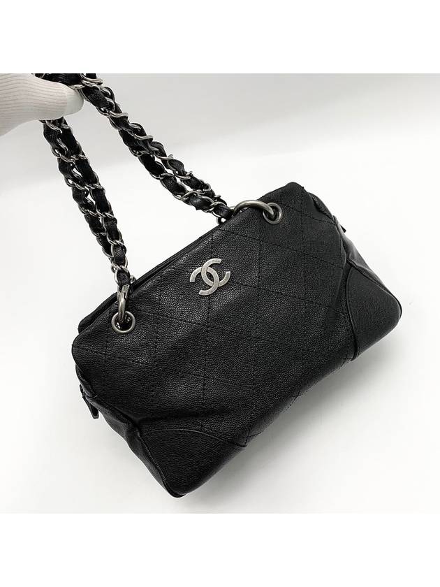 Caviar silver logo shoulder bag - CHANEL - BALAAN 2