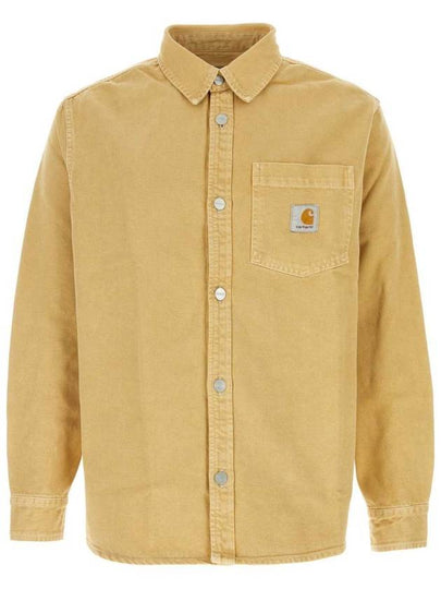 George Chest Logo Patch Denim Long Sleeve Shirt Beige - CARHARTT WIP - BALAAN 2