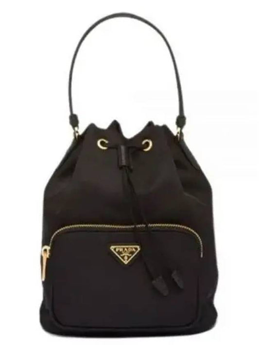 Duet Re-Nylon Bucket Bag Black - PRADA - BALAAN 2