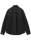 HARVEY logo patch shirt jacket black I033346 894L - CARHARTT - BALAAN 3