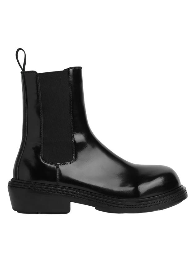 Fireman Chelsea Leather Ankle Boots Black - BOTTEGA VENETA - BALAAN 1