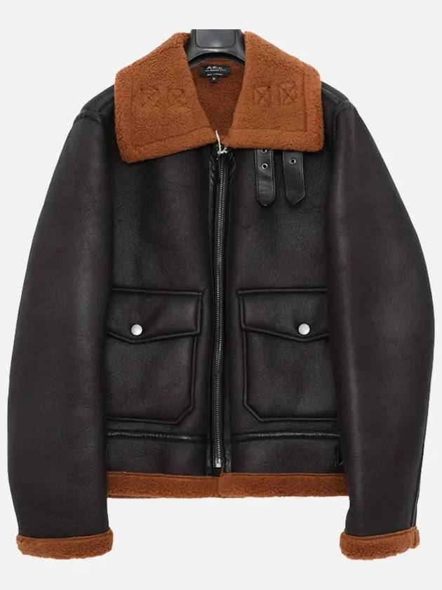 Dinafino leather jacket black - A.P.C. - BALAAN.