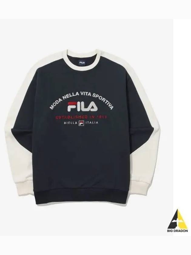 Color block logo sweatshirt FS2POG3107XIDO - FILA - BALAAN 1