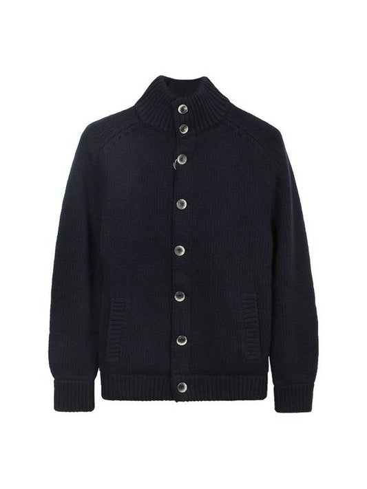 Resort Knit Bomber Jacket Navy - HERNO - BALAAN 1