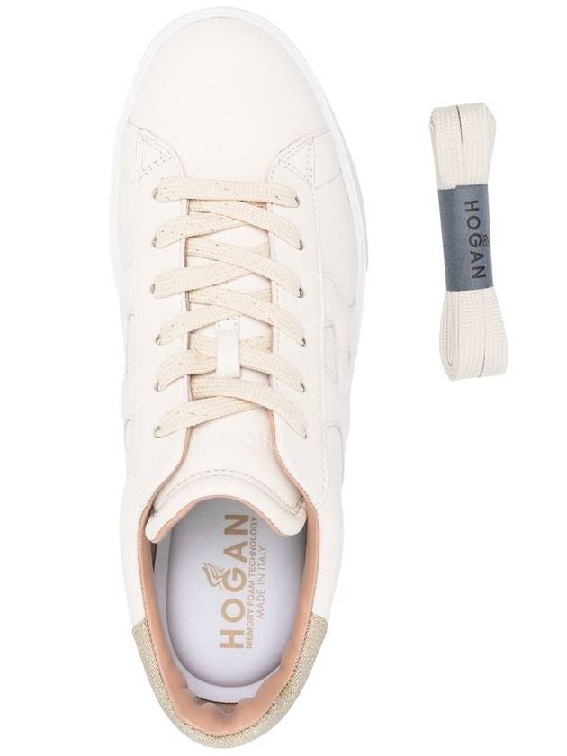 leather low-top sneakers beige - HOGAN - BALAAN 5