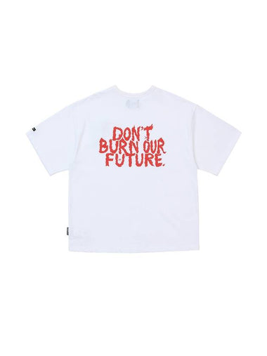 Men's DBOF Bag Logo Short Sleeve T-Shirt White - AJOBYAJO - BALAAN 1