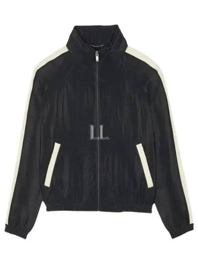 Men's Satin Lining Track Jacket Black - SAINT LAURENT - BALAAN 2