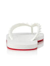 Ruby Rubber Flip Flops White - CHRISTIAN LOUBOUTIN - BALAAN.