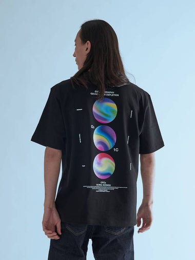 Earth Day Short Sleeve T-Shirt Black - ICONOGRAPHY - BALAAN 1